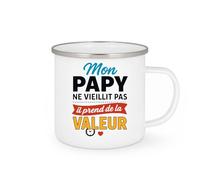 quotedazur - Mug Humour Mon Papy Ne Vieillit Pas, Il Prend De La Valeur Cadeau Parfait Original Tasse Idéale Pour Grand-père Fier Et Authentique