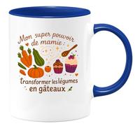 quotedazur - Mug Humour Mon super pouvoir de mamie : transformer les légumes en gâteaux - Cadeau Mamie Femme