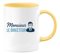 quotedazur - Mug Humour Monsieur Le Directeur Tasse Élégante Pour Homme Au Bureau Cadeau Original Unique Et Élégant