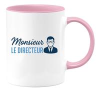 quotedazur - Mug Humour Monsieur Le Directeur Tasse Élégante Pour Homme Au Bureau Cadeau Original Unique Et Élégant