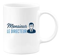 quotedazur - Mug Humour Monsieur Le Directeur Tasse Élégante Pour Homme Au Bureau Cadeau Original Unique Et Élégant