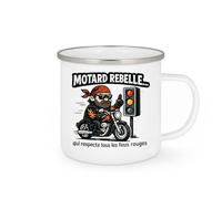 quotedazur - Mug Humour motard rebelle... qui respecte tous les feux rouges - Cadeau Humour Homme