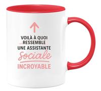 quotedazur - Mug Humour Mug Cadeau Pour Une Assistante Sociale Incroyable Et Dévouée - Idéal Cadeau Tasse Pour Assistante Sociale Attentionnée Et Dévouée