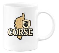 quotedazur - Mug Humour Mug Corse - Style Unique Pour Passionnés De L'île Et Amateurs De Café - Idée Cadeau Originale Avec Tasse Élégante Pour Amateurs D’îles Et De Voyage