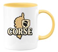 quotedazur - Mug Humour Mug Corse - Style Unique Pour Passionnés De L'île Et Amateurs De Café - Idée Cadeau Originale Avec Tasse Élégante Pour Amateurs D’îles Et De Voyage
