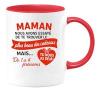 quotedazur - Mug Humour Mug Pour Maman Avec Message D'amour Et Option Personnalisation 1 À 4 Prénoms - Personnalisée Prénom, Idée Cadeau Originale Et Tasse Unique Pour Maman
