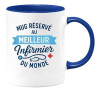 quotedazur - Mug Humour Mug Réservé Au Meilleur Infirmier Du Monde, Cadeau Original Et Unique - Idée Cadeau Originale Tasse Unique Pour Infirmier Exceptionnel