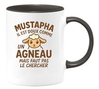 quotedazur - Mug Humour Mustapha Doux Comme Un Agneau, Mais Ne Le Cherche Pas Idée Cadeau Originale Tasse Unique Pour Homme