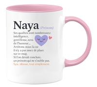 quotedazur - Mug Humour Naya, Prénom Qui Évoque Intelligence, Gentillesse Et Humour, Un Cadeau Tasse Inoubliable. - Idée Cadeau Originale Tasse Prénom Naya Parfait Pour Femme