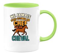 quotedazur - Mug Humour Ne Jamais Sous-estimer Une Femme Passionnée De Son Cheval Cadeau Original Tasse Pour Passionnées D'équitation Et Chevaux