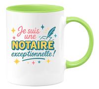 quotedazur - Mug Humour Notaire Exceptionnelle, Fière Et Unique Idée Cadeau Tasse Originale Pour Femme