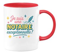 quotedazur - Mug Humour Notaire Exceptionnelle, Fière Et Unique Idée Cadeau Tasse Originale Pour Femme