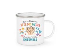 quotedazur - Mug Humour Notre Première Fête Des Mères Avec Maman Amelia Ensemble Cadeau Original Tasse En Édition Limitée