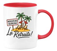 quotedazur - Mug Humour Nouveau Bureau La Retraite Cadeau Original Tasse Pour Active