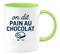 quotedazur - Mug Humour On Dit Pain Au Chocolat Idée Cadeau Tasse Originale Pour Amateurs De