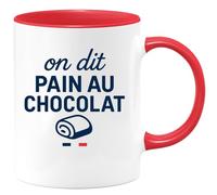 quotedazur - Mug Humour On Dit Pain Au Chocolat Idée Cadeau Tasse Originale Pour Amateurs De