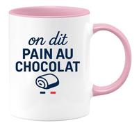 quotedazur - Mug Humour On Dit Pain Au Chocolat Idée Cadeau Tasse Originale Pour Amateurs De