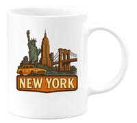 quotedazur - Mug Humour Original New-York, Cadeau Parfait Pour Les Amoureux De La Ville Tasse Idéale Amateurs Voyage Et Souvenirs Urbains