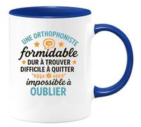 quotedazur - Mug Humour Orthophoniste Formidable, Dur À Trouver, Difficile Quitter, Impossible Oublier Cadeau Parfait Pour Tasse, Idéal Exceptionnelle