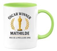 quotedazur - Mug Humour Oscar Winner Mathilde, Prix De La Meilleure Amie, Cadeau Tasse Idéal Pour Personnalisée Unique Et Originale