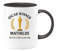 quotedazur - Mug Humour Oscar Winner Mathilde, Prix De La Meilleure Amie, Cadeau Tasse Idéal Pour Personnalisée Unique Et Originale