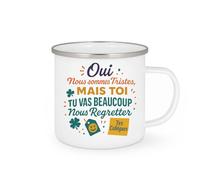 quotedazur - Mug Humour Oui, Nous Sommes Tristes, Mais Tu Vas Beaucoup Regretter, Tes Collègues Cadeau Original Tasse Parfaite Pour Départ En Retraite