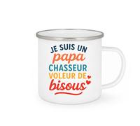 quotedazur - Mug Humour Papa Chasseur Voleur De Bisous Cadeau Drôle Et Personnalisé Idée Originale Pour Tasse Humoristique À Offrir