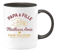 quotedazur - Mug Humour Papa Fille Meilleurs Amis Pour Toujours Idée Cadeau Originale Tasse Duo Père Et
