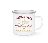 quotedazur - Mug Humour Papa & Fille Meilleurs Amis Pour Toujours - Idée Cadeau Originale Tasse Pour Duo Père Et Fille