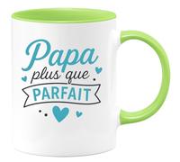 quotedazur - Mug Humour Papa Plus Que Parfait - Cadeau Unique Pour Papa, Tasse Idéale Pour Son Bureau Ou Maison
