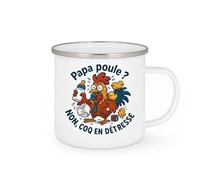 quotedazur - Mug Humour papa poule ? non, coq en détresse - Cadeau Humour Homme