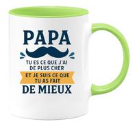 quotedazur - Mug Humour Papa, Tu Es Mon Trésor Le Plus Précieux Et Beau Cadeau Parfait Pour Tasse Personnalisée Souvenir Unique