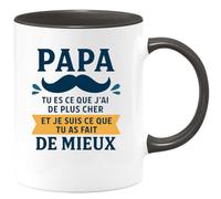 quotedazur - Mug Humour Papa, Tu Es Mon Trésor Le Plus Précieux Et Beau Cadeau Parfait Pour Tasse Personnalisée Souvenir Unique