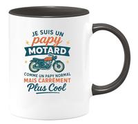 quotedazur - Mug Humour Papy Motard, Plus Cool Que Jamais, Parfait Cadeau En Tasse Unique Idéal Pour Originale Et Stylée
