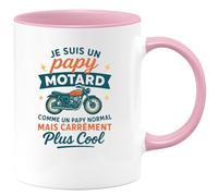 quotedazur - Mug Humour Papy Motard, Plus Cool Que Jamais, Parfait Cadeau En Tasse Unique Idéal Pour Originale Et Stylée