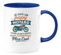 quotedazur - Mug Humour Papy Motard, Plus Cool Que Jamais, Parfait Cadeau En Tasse Unique Idéal Pour Originale Et Stylée