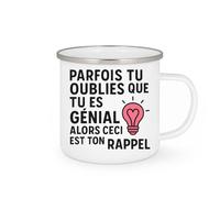 quotedazur - Mug Humour Parfois Tu Oublies Que Es Génial Alors Ceci Est Ton Rappel Cadeau Motivationnel Tasse Inspirante Pour Tous