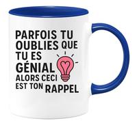 quotedazur - Mug Humour Parfois Tu Oublies Que Es Génial Alors Ceci Est Ton Rappel Cadeau Motivationnel Tasse Inspirante Pour Tous