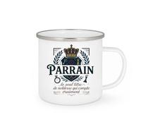 quotedazur - Mug Humour Parrain : le seul titre de noblesse qui compte vraiment - Cadeau Parrain Homme