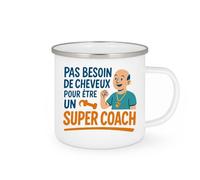 quotedazur - Mug Humour Pas Besoin De Cheveux Pour Être Un Coach Exceptionnel Et Inspirant Cadeau Original Tasse Super Motivé