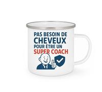 quotedazur - Mug Humour Pas Besoin De Cheveux Pour Être Un Super Coach, Une Véritable Inspiration Idée Cadeau Tasse Unique Inspirant Et Motivation Au Quotidien