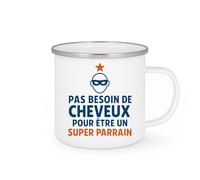 quotedazur - Mug Humour Pas Besoin De Cheveux Pour Être Un Super Parrain Idée Cadeau Originale Avec Tasse Personnalisée Unique