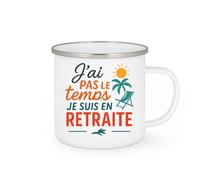 quotedazur - Mug Humour Pas Le Temps, Je Profite De La Retraite Avec Cette Tasse Unique Et Pleine D’humour Idée Cadeau Originale Pour Retraité, Détente Au Quotidien