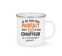 quotedazur - Mug Humour Pas Parfait Mais Chauffeur, C'est Presque Pareil Cadeau Unique Idéal Pour Tasse Originale Et