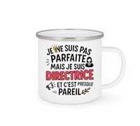 quotedazur - Mug Humour Pas Parfaite, Mais Directrice Un Slogan Amusant Sur Ce Unique Idée Cadeau Originale Avec Tasse Personnalisée Pour Drôle