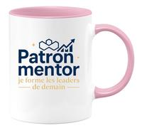 quotedazur - Mug Humour Patron mentor : je forme les leaders de demain - Cadeau Patron Homme