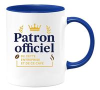 quotedazur - Mug Humour Patron officiel de cette entreprise et de ce café - Cadeau Patron Homme