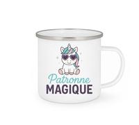 quotedazur - Mug Humour Patronne Magique - Cadeau Original Tasse Personnalisée Idéale Pour Femme Forte