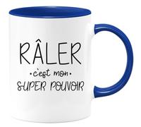 quotedazur - Mug Humour Personnalisé Râler C'est Mon Super Pouvoir - Bleu/Céramique