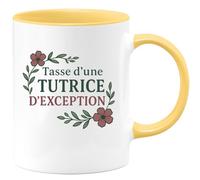 quotedazur - Mug Humour Personnalisé Tasse D'une Tutrice D'exception - Jaune/Céramique